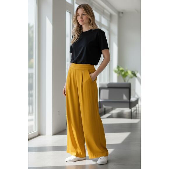 Ramy Brook Pants - RAMY BROOK Pants NEW Size 6 Cropped Joss Pant $385 Golden Yellow